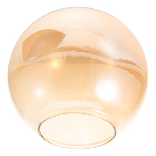 GETAJGHSD Lampenschirm für Pendelleuchte Runde Glasabdeckung Öffnung Bernsteinfarbe Dekorativer Ersatz für Kronleuchter und Tischlampen Installieren Elegant und GETAJGHSD Lampenschirm für Pendelleuchte Runde Glasabdeckung Öffnung Bernsteinfarbe Dekorativer Ersatz für Kronleuchter und Tischlampen Installieren Elegant und von GETAJGHSD