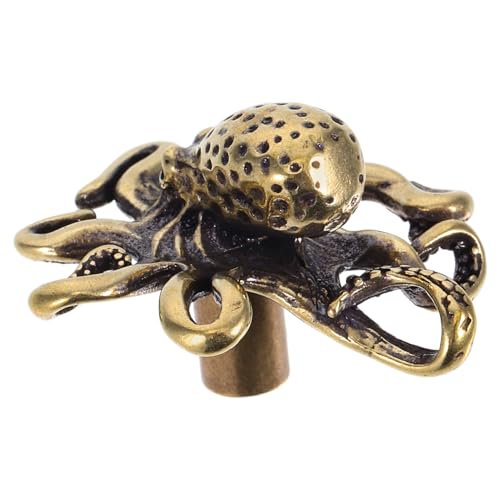 GETAJGHSD Messing Möbelgriff Meeresdesign Langlebig Stabile Griffe für Schrank Kleiderschrank mit Elegantem Strandmotiv Einfache Montage von GETAJGHSD