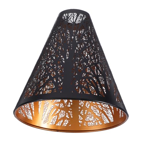 GETAJGHSD Metall Lampenschirm für Stehlampe und Tischlampe Retro Schwarz mit Gold für Wohnzimmer Schlafzimmer und Pendelleuchten Vielseitig Einsetzbar GETAJGHSD Metall Lampenschirm für Stehlampe und Tischlampe Retro Schwarz mit Gold für Wohnzimmer Schlafzimmer und Pendelleuchten Vielseitig Einsetzbar von GETAJGHSD
