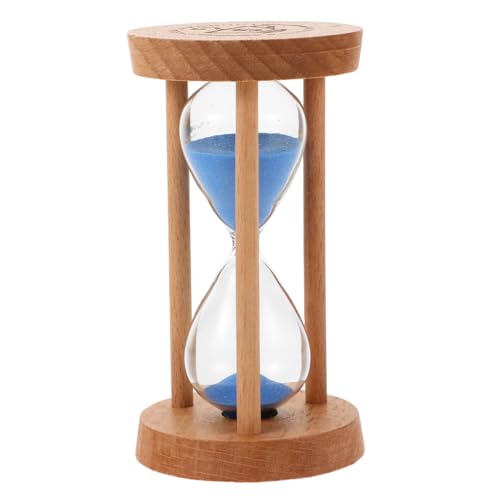 GETAJGHSD Mini Sanduhr Holz Sanduhr Sanduhr Timer Glas Sanduhr Holz Sanduhr Werkzeug Für Zuhause Und Restaurant 5 Minuten Sanduhr von GETAJGHSD