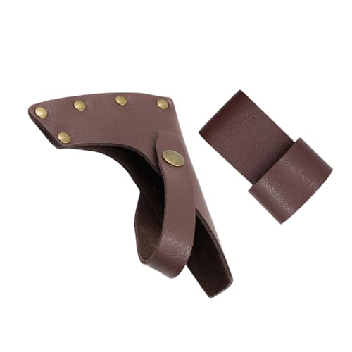 GETAJGHSD Outdoor Axtenschutz Dicke PU Hülle für Sichere Aufbewahrung Tragbares Cover für Holzgriffäxte für Camping und Outdoor Aktivitäten Langlebig und Robust von GETAJGHSD
