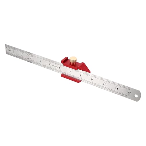 GETAJGHSD Praktisches Holzarbeits messwerkzeug Messlineal mit Verstellbarem Messblock aus Messing und Edelstahl Langlebiger Holzlinien lokalisierer für Präzise Positionierung bei Manuellen GETAJGHSD Praktisches Holzarbeits messwerkzeug Messlineal mit Verstellbarem Messblock aus Messing und Edelstahl Langlebiger Holzlinien lokalisierer für Präzise Positionierung bei Manuellen von GETAJGHSD