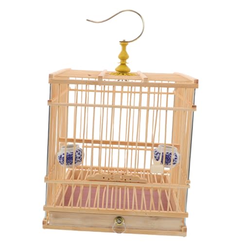 GETAJGHSD Rechteckiger Vogelkäfig mit Türverschluss Handgefertigt Dekorativer Käfig für Kanarienvögel und Langlebig Leicht zu Reinigen als Stilvolles Wohnaccessoire GETAJGHSD Rechteckiger Vogelkäfig mit Türverschluss Handgefertigt Dekorativer Käfig für Kanarienvögel und Langlebig Leicht zu Reinigen als Stilvolles Wohnaccessoire von GETAJGHSD