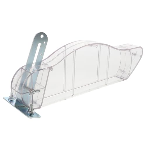 GETAJGHSD Staubschutz Für Tischkreissäge Schutzhülle Für Tischkreissäge Sägeblattschutz Tragbare Handsäge Sägestaub-auffangschutz Tischkreissägen-staubabsaugabdeckung Plastik Transparent von GETAJGHSD