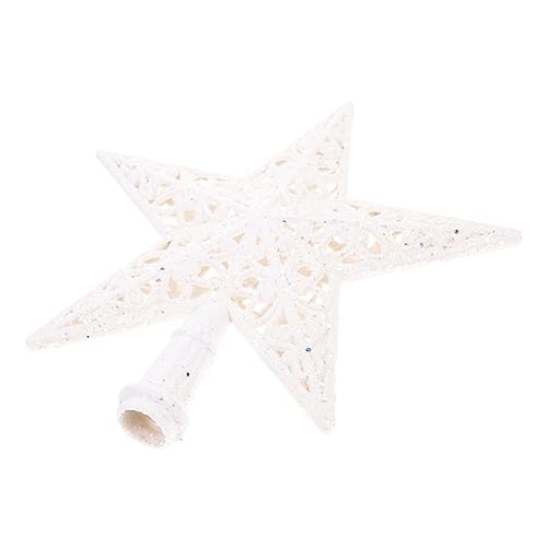 GETAJGHSD Sternförmige Weihnachtsbaumspitze Weihnachtsbaumschmuck Dekorative Baumspitze Vintage-Stil Kunststoff GETAJGHSD Sternförmige Weihnachtsbaumspitze Weihnachtsbaumschmuck Dekorative Baumspitze Vintage-Stil Kunststoff von GETAJGHSD