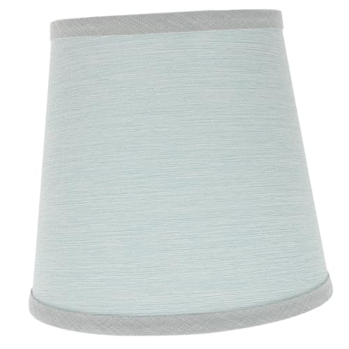 GETAJGHSD Stoff Lampenschirm Hellblau Lampenabdeckung für Tisch Steh Wandleuchten Einfach zu Montieren Weiches Licht für Schlafzimmer und Wohnzimmer Ersatz Lampenschirm für Fassung von GETAJGHSD