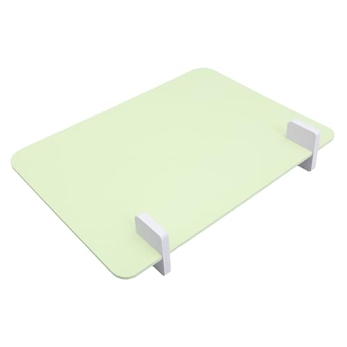 GETAJGHSD Trennwände 1 Satz Bildschirmpartition Stand Bildschirmteiler Halter Für Schilderständer Unterrichtsmaterialien Selbststehende Hustenschutzplatte Panel PVC-Holz-kunststoffplatte Light Green von GETAJGHSD