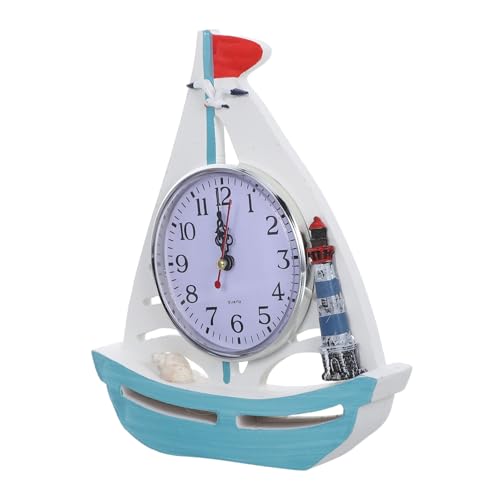 GETAJGHSD Uhr Mit Segelboot-Figur Aus Holz: Feng-Shui-Uhr in Bootsform – Wohndekoration Für Wohnzimmer, Und Meditationsräume GETAJGHSD Uhr Mit Segelboot-Figur Aus Holz: Feng-Shui-Uhr in Bootsform – Wohndekoration Für Wohnzimmer, Und Meditationsräume von GETAJGHSD
