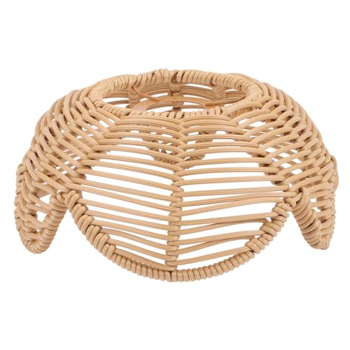 GETAJGHSD Vintage Lampenschirm Rattan Deckenleuchtenabdeckung Rustikale Wohnkultur für Wohnzimmer Schlafzimmer Cafés und Bars von GETAJGHSD