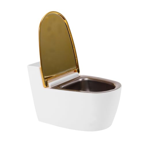 GETAJGHSD Toiletten Aschenbecher Wandmontage Abfall Behälter Bad Deko Innenbereich Raucherhalter Platzsparend Toilette Form von GETAJGHSD