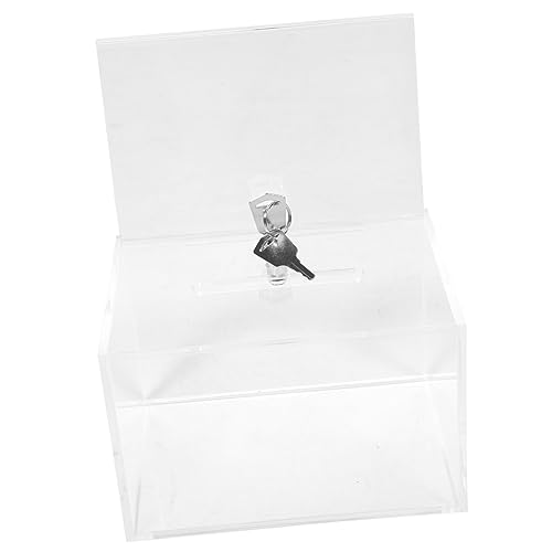 GETAJGHSD Wandbriefkasten mit Schloss Transparente Vorschlagsbox für Spenden und Abstimmungen Sichere und Langlebige Meinungsbox für Organisationen und Institutionen GETAJGHSD Wandbriefkasten mit Schloss Transparente Vorschlagsbox für Spenden und Abstimmungen Sichere und Langlebige Meinungsbox für Organisationen und Institutionen von GETAJGHSD
