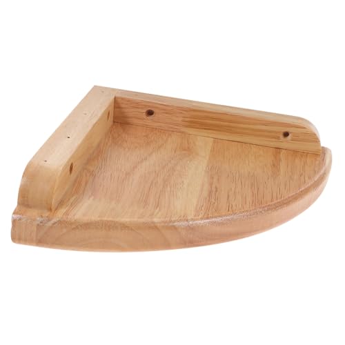 GETAJGHSD Wandregal Fächerform Eckregal zur Wandmontage für Schlafzimmer Wohnzimmer Küche und Büro Wasserfest und Design mit Runden Kanten von GETAJGHSD