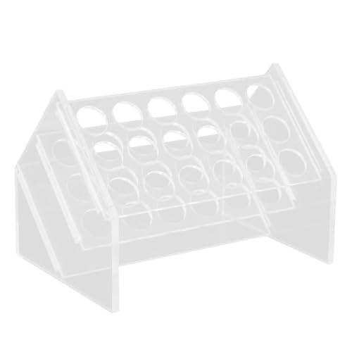 GETAJGHSD Zentrifugenröhrchengestell Reagenzglasgestell Klarglas Testhalter Laborröhrchenhalter Reagenzglashalter Chemie Laborständer Laborbedarf Reagenzglas Haltergestell Röhrchenständer von GETAJGHSD