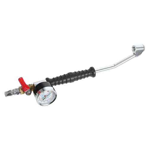 GETAJGHSD Reifenfüllmesser Mit Druckmesser Tragbares Luftpumpen Auto Und Lkw Reifen Langlebige Reifenluftdruckmessgerät Mit Griffdesign Für Effizientes Aufpumpen von GETAJGHSD