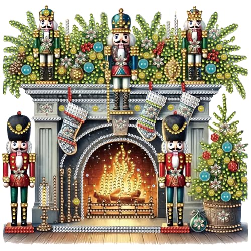 5D-Diamantgemälde zum Selbermachen, teilweise speziell geformter Bohrer, Weihnachts-Nussknacker-Kunst, 30 x 30 cm 5D-Diamantgemälde zum Selbermachen, teilweise speziell geformter Bohrer, Weihnachts-Nussknacker-Kunst, 30 x 30 cm von GETBSTOOP