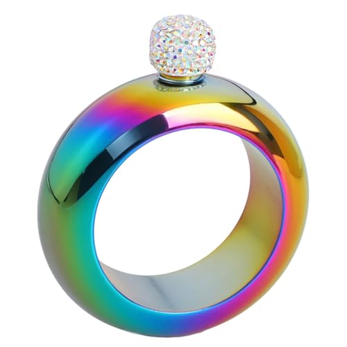 Armbandkolben Armreifskolben mit Kristalldeckel for Männer Männer (Regenbogenfarbe) von GETBSTOOP