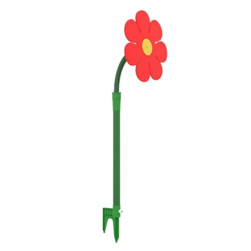 Crazy Daisy Sprinkler 360 Grad rotbarer Sonnenblumenwassersprühgerät for Garten (rot) von GETBSTOOP