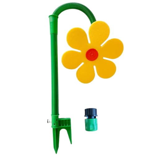 Crazy Daisy Sprinkler Dancing Flower Water Sprinkler for Rasen & Garten (gelb) von GETBSTOOP