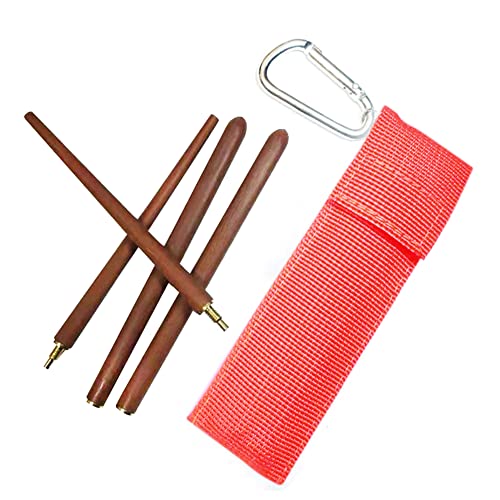 GETBSTOOP 1 Paar Camping -Essstäbchen mit Aufbewahrungsbeutel Holzstäbchen wiederverwendbares tragbares Tabellengeschirr for das Camping -Picknick im Freien von GETBSTOOP