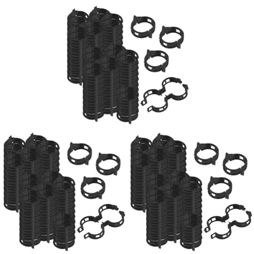 GETBSTOOP 100PCS -Pflanzenstützclips Wiederverwendbare Plastikclips for Gemüse -Tomate (schwarz) von GETBSTOOP