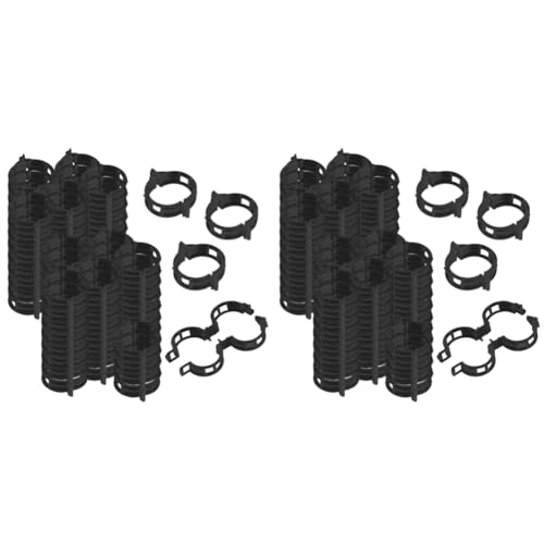 GETBSTOOP 100PCS -Pflanzenstützclips Wiederverwendbare Plastikclips for Gemüse -Tomate (schwarz) von GETBSTOOP