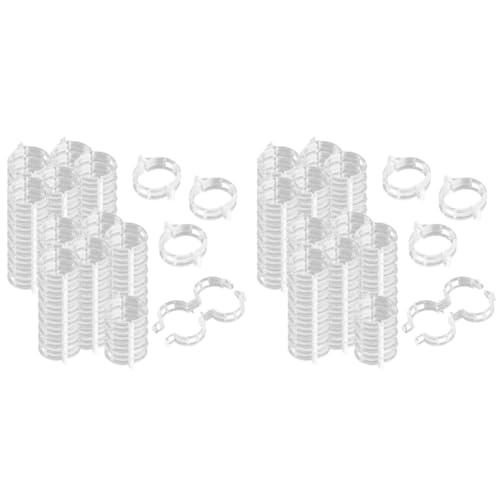 GETBSTOOP 100PCS -Pflanzenstütze Clips Wiederverwendbare Plastikklammern for Gemüse -Tomate (weiß) von GETBSTOOP