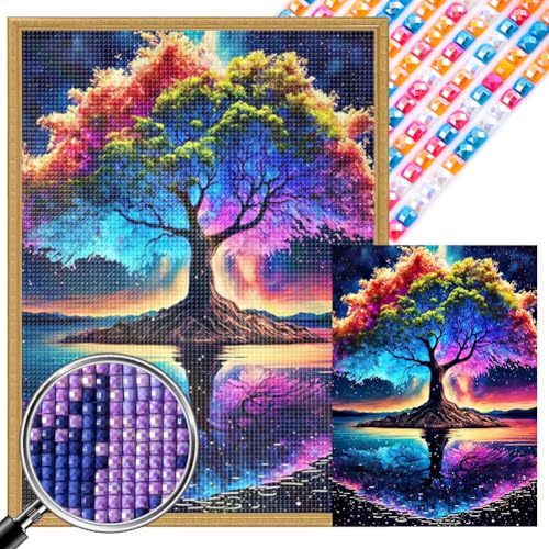 GETBSTOOP 5D DIY Full Square Drill Partial AB Bohrer Diamant Malmale Buntes Baum 45x60 cm GETBSTOOP 5D DIY Full Square Drill Partial AB Bohrer Diamant Malmale Buntes Baum 45x60 cm von GETBSTOOP