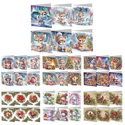 GETBSTOOP 6PCS Weihnachtstiere DIY Diamant Malerei von GETBSTOOP