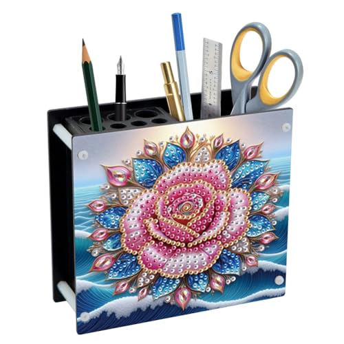 GETBSTOOP ACRYLIC Special Form DIY Malerei Bleistifthalter Organizer (Blume) von GETBSTOOP