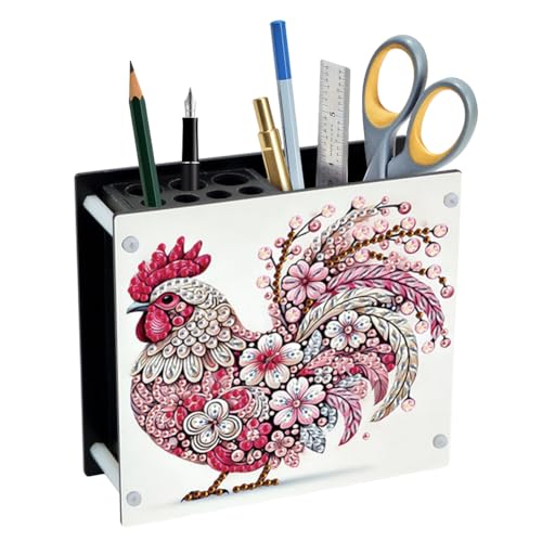 GETBSTOOP ACRYLIC Special Form DIY Painting Bleistifthalter Organisator (Hahn) von GETBSTOOP