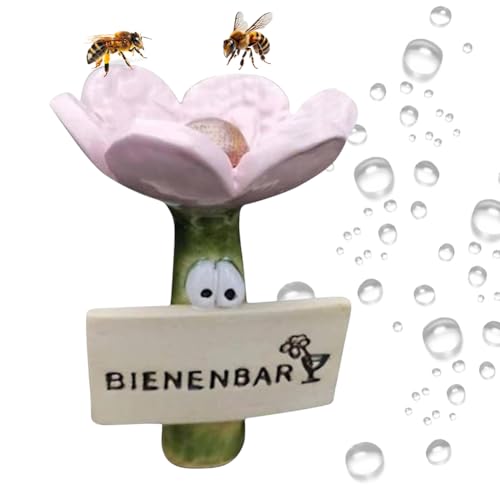 GETBSTOOP Bienentränke for Den Garten, Insektentränke In Blumenform, Fascinating Drinkers For Wild Bees And Insekten, Insekten Tränke Trinkbecher for Durstige Bestäuber von GETBSTOOP