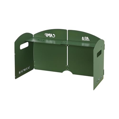 GETBSTOOP FALTBLICHKABEL CAMPING GASOVE Windschutzscheibe mit Speicherschicht Kochen Brenner Wind Defflektor Ultra-Licht tragbar for Camping-Picknick von GETBSTOOP