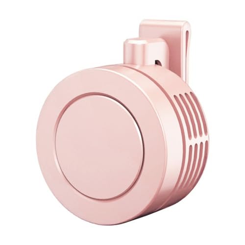 GETBSTOOP Mini Clip -Lüfter wiederaufladbarer tragbarer Lüfter 3 Geschwindigkeit Taillenlüfter for Outdoor (Pink) von GETBSTOOP