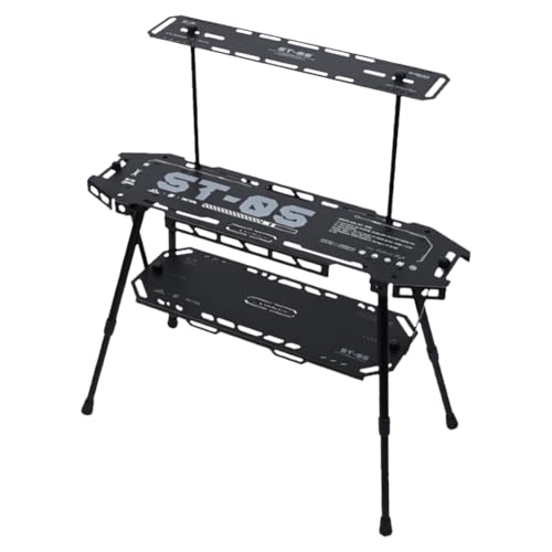 GETBSTOOP Outdoor Folding IGT Tisch Skateboard mit Einstellbarer Höhe Skateboard Schreibtisch Aluminiumtisch for Innen- und Outdoor -Picknick BBQ Backyards Strand von GETBSTOOP