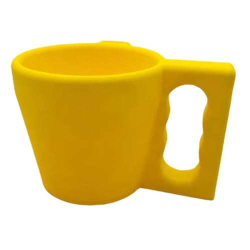 Getbauop Ice Cream Pint Halter Isolierter Becherhalter mit Löffelhalter (gelb) von GETBSTOOP
