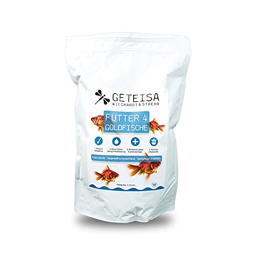 GETEISA Premium Goldfischfutter 1,5 kg - Hochwertige 2,5mm Teichpellets für Goldfische, Reich an Isländischem Fischmehl, Spirulina & Astaxanthin, Förderung von Farbe & Gesundheit, Made in Germany von GETEISA