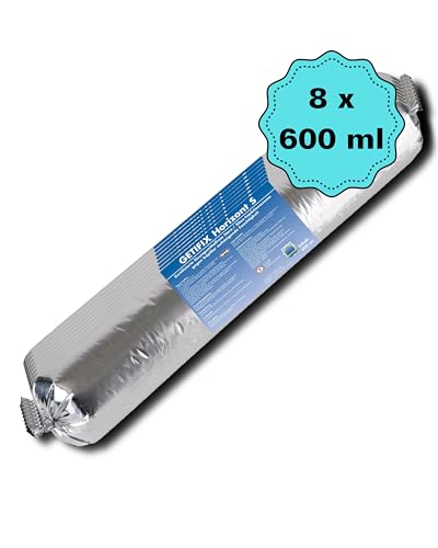 GETIFIX Horizont S – Horizontalsperre Creme Profi – Gegen aufsteigende Feuchtigkeit im Baukörper – WTA Zertifiziert (8 x 600 ml) von GETIFIX
