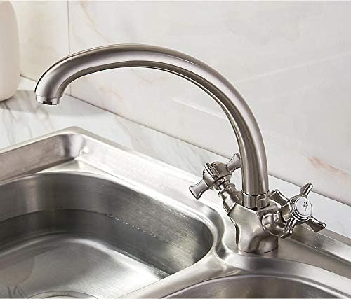 Kitchen Taps Solid Brass Chrome Water Kitchen Faucet Kitchen Sink Faucet 360 Degree Swivel Taps Kitchen Faucets Mixer Tap von GETIPOTY
