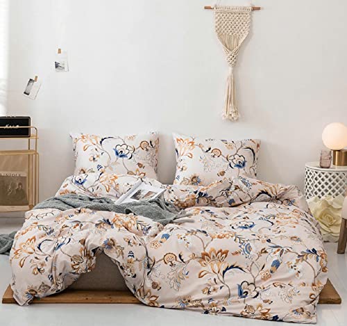 GETIYA Blumen Bettwäsche 135x200 4Teilig Golden Blume Pflanzen Muster Bettbezug für Damen Herren Weiche Mikrofaser Deckenbezug Doppelbett mit 2 Kissenbezug 80x80 GETIYA Blumen Bettwäsche 135x200 4Teilig Golden Blume Pflanzen Muster Bettbezug für Damen Herren Weiche Mikrofaser Deckenbezug Doppelbett mit 2 Kissenbezug 80x80 von GETIYA