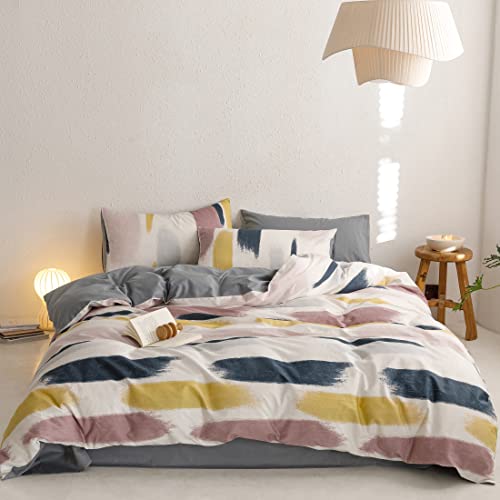 GETIYA Herren Damen Bettwäsche 200x220 3Teilig Bunt Streifen Bettwäsche Baumwolle Kontrast Farbe Graffiti Bettbezug Aesthetic Geometrische Bettwäsche Doppelbett mit 2 Kissenbezüge 80x80 GETIYA Herren Damen Bettwäsche 200x220 3Teilig Bunt Streifen Bettwäsche Baumwolle Kontrast Farbe Graffiti Bettbezug Aesthetic Geometrische Bettwäsche Doppelbett mit 2 Kissenbezüge 80x80 von GETIYA