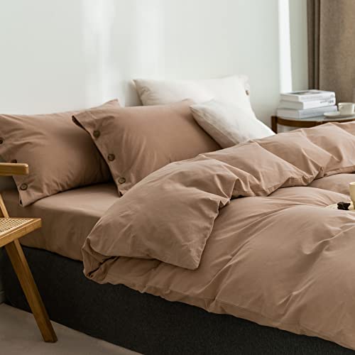 GETIYA Luxus Bettwäsche 220x240 Hellbraun Braun Bettwäsche Unifarben Flauschige Baumwolle Bettwäsche Herren Damen Bettbezug Doppelbett mit Reißverschluss und 2 Kissenbezug 80x80 mit Knöpfen GETIYA Luxus Bettwäsche 220x240 Hellbraun Braun Bettwäsche Unifarben Flauschige Baumwolle Bettwäsche Herren Damen Bettbezug Doppelbett mit Reißverschluss und 2 Kissenbezug 80x80 mit Knöpfen von GETIYA
