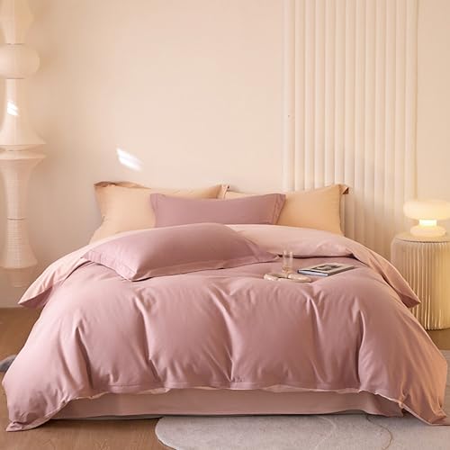 GETIYA Luxus Hellrosa Einfarbig Bettwäsche 220x240 Baumwolle Bettwäsche Damen Mädchen Rosa Unifarben Bettbezug Doppelbett Hellrosa Bettwaesche mit 2 Reißverschluss Kissenbezug 80x80 GETIYA Luxus Hellrosa Einfarbig Bettwäsche 220x240 Baumwolle Bettwäsche Damen Mädchen Rosa Unifarben Bettbezug Doppelbett Hellrosa Bettwaesche mit 2 Reißverschluss Kissenbezug 80x80 von GETIYA