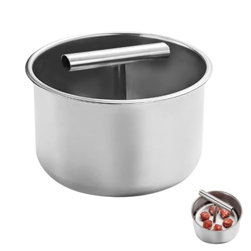 Fleischbällchen-Maker, Fleischbällchen-Maker, Fleischbällchen-Maker, Edelstahl-Fleischbällchen-Maker mit 6 Löchern, 11,3 x 11,3 x 6,5 cm, Fleischbällchenpresse für einfache Mahlzeitenzubereitung Fleischbällchen-Maker, Fleischbällchen-Maker, Fleischbällchen-Maker, Edelstahl-Fleischbällchen-Maker mit 6 Löchern, 11,3 x 11,3 x 6,5 cm, Fleischbällchenpresse für einfache Mahlzeitenzubereitung von GETJOY