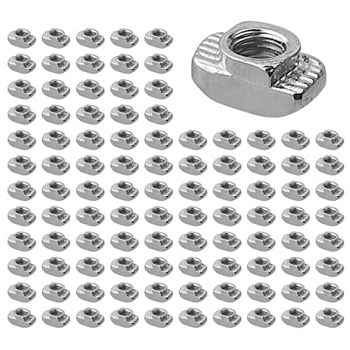 GETLITOOL Nutensteine, 100PCS T-Slot Nutmuttern T Nut Muttern Hammermutter Nut 6 M4 Steg 1 mm, Stahl verzinkt, Hammerkopf Befestigungsmutter für Aluminiumprofil-Extrusionsschlitz Standard-20-Serie GETLITOOL Nutensteine, 100PCS T-Slot Nutmuttern T Nut Muttern Hammermutter Nut 6 M4 Steg 1 mm, Stahl verzinkt, Hammerkopf Befestigungsmutter für Aluminiumprofil-Extrusionsschlitz Standard-20-Serie von GETLITOOL