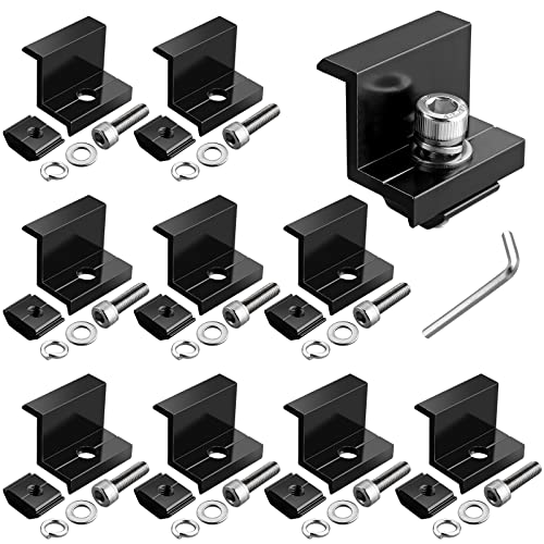 GETLITOOL Solarmodul Halterung 35mm Endklemme Kit, 10x Solarpanel Z Halterung Randklemme für Photovoltaik Montageschiene Befestigung Photovoltaik Solarpanelen für Gerahmte Solarmodul(35mm) von GETLITOOL