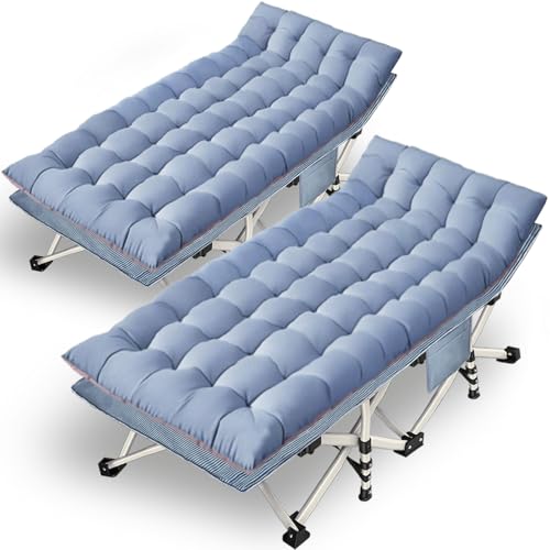 GETOVIN XXL Kinderbett 200,7 cm L x 81,3 cm B x 45,7 cm H, Campingbett mit bequemer Matratze, strapazierfähig, blau, moderner Stil GETOVIN XXL Kinderbett 200,7 cm L x 81,3 cm B x 45,7 cm H, Campingbett mit bequemer Matratze, strapazierfähig, blau, moderner Stil von GETOVIN