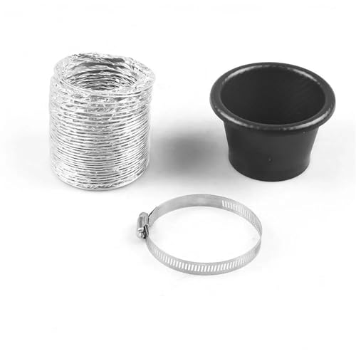 Auto Lufteinlass Ansaugschlauch 1 Stücke Universal Front Stoßstange Eintritt Air Turbo Air Intake Rohr Kit Turbine Einlass Kit Automobil Teile(Round) von GETPZPZHMQ