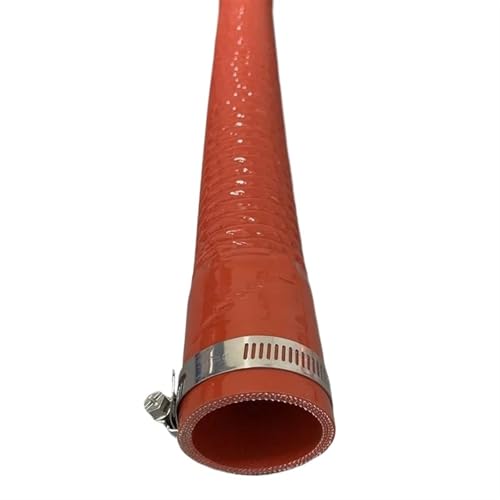 Auto Lufteinlass Ansaugschlauch Länge 600 Mm Innendurchmesser 30–1000 Mm Automobil-Luftansaugschlauch Auto-Luftansaugschlauch Und 2 Klemmen Luftansaugrohr(Red,ID 30mm) von GETPZPZHMQ