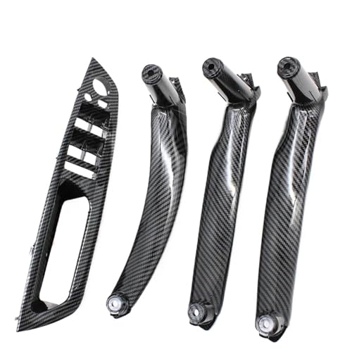 Inneren Türgriffabdeckung Für X5 Für X6 Für E70 Für E71 Für E72 2007-2014 4 Stücke Set Auto Innen Tür Armlehne Pull Griff Abdeckung Trim Set Innentür Pull Griff Auto(LHD Carbon Set) von GETPZPZHMQ