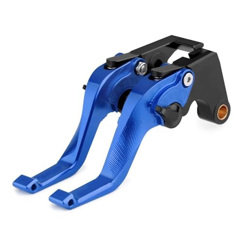 Kupplung Bremshebel Für MT-07 Für MT 07 Für FZ07 Für MT07 Für FZ 07 2014-2023 Motorrad Kurzverstellbarer Hebel Bremskupplungszubehör(Blue) von GETPZPZHMQ